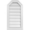 Ekena Millwork Octagonal Top Surface Mount PVC Gable Vent w/ 2"W x 2"P Brickmould Sill Frame, 14"W x 26"H GVPOT14X2603SN - alternate 1